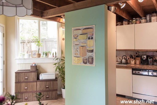 復古風藍色玄關(guān)