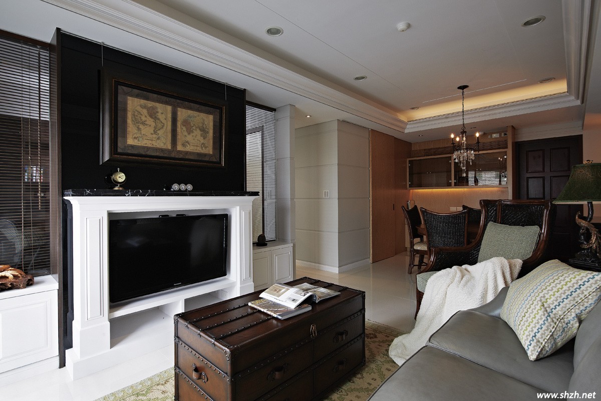 美式殖民風的一居室