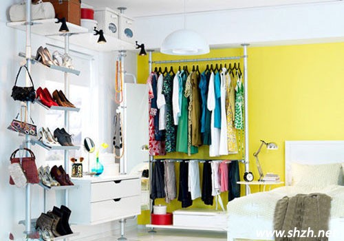 臥室開(kāi)放式簡(jiǎn)約衣帽間