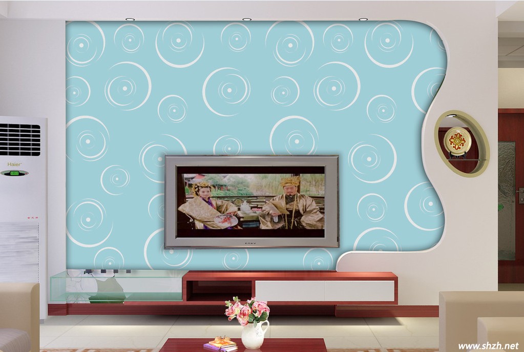 藝術玻璃沙發(fā)背景墻