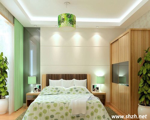簡(jiǎn)約綠色臥室